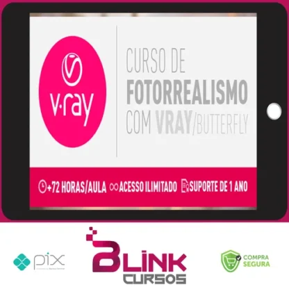 Curso Fotorrealismo com Vray Butterfly - Thi Lima
