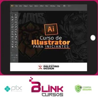 Curso de Adobe Illustrator (Básico ao Avançado) - Palestino Designer