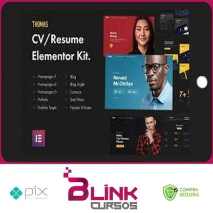 CVPortfolio Elementor Template Kit - Thomas