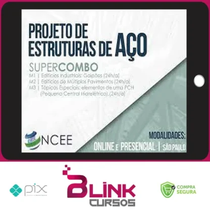Projeto de Estruturas de Aço (Super Combo M1+M2+M3) - Ncee