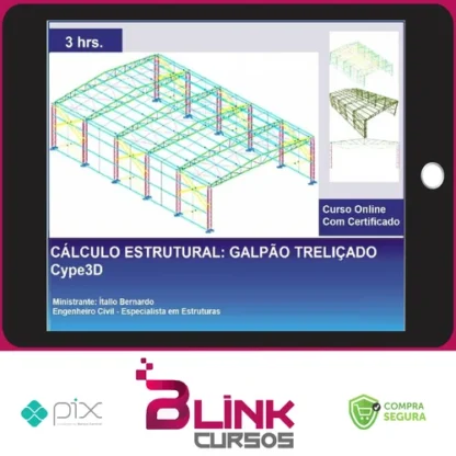 Cype3D: Galpão Treliçado - Ítallo Bernardo