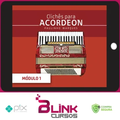 Curso de Acordeon Intermediário: Vol. 2 - Paulinho Marques